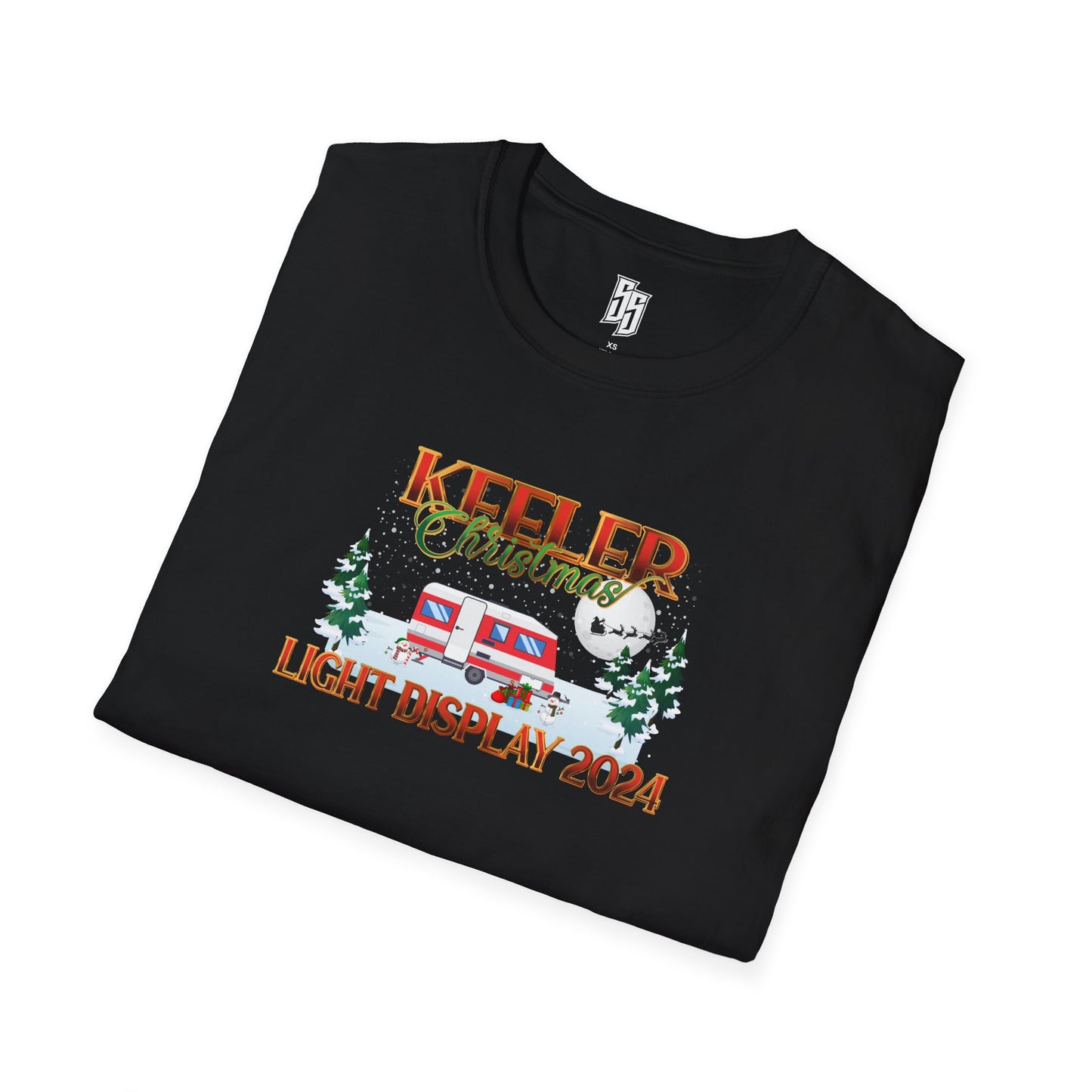 Keeler Christmas Light Display 2024 Unisex Softstyle T-Shirt