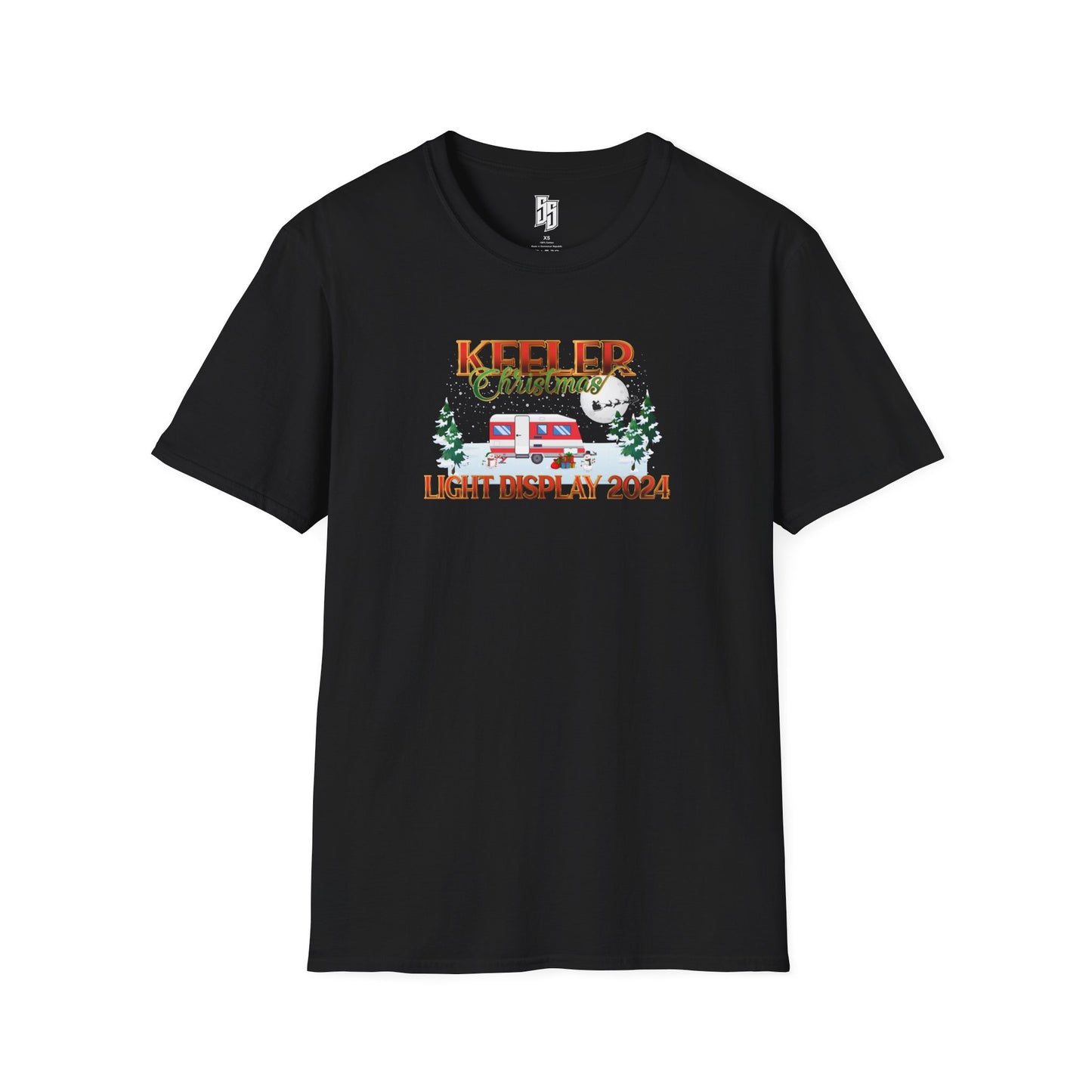 Keeler Christmas Light Display 2024 Unisex Softstyle T-Shirt