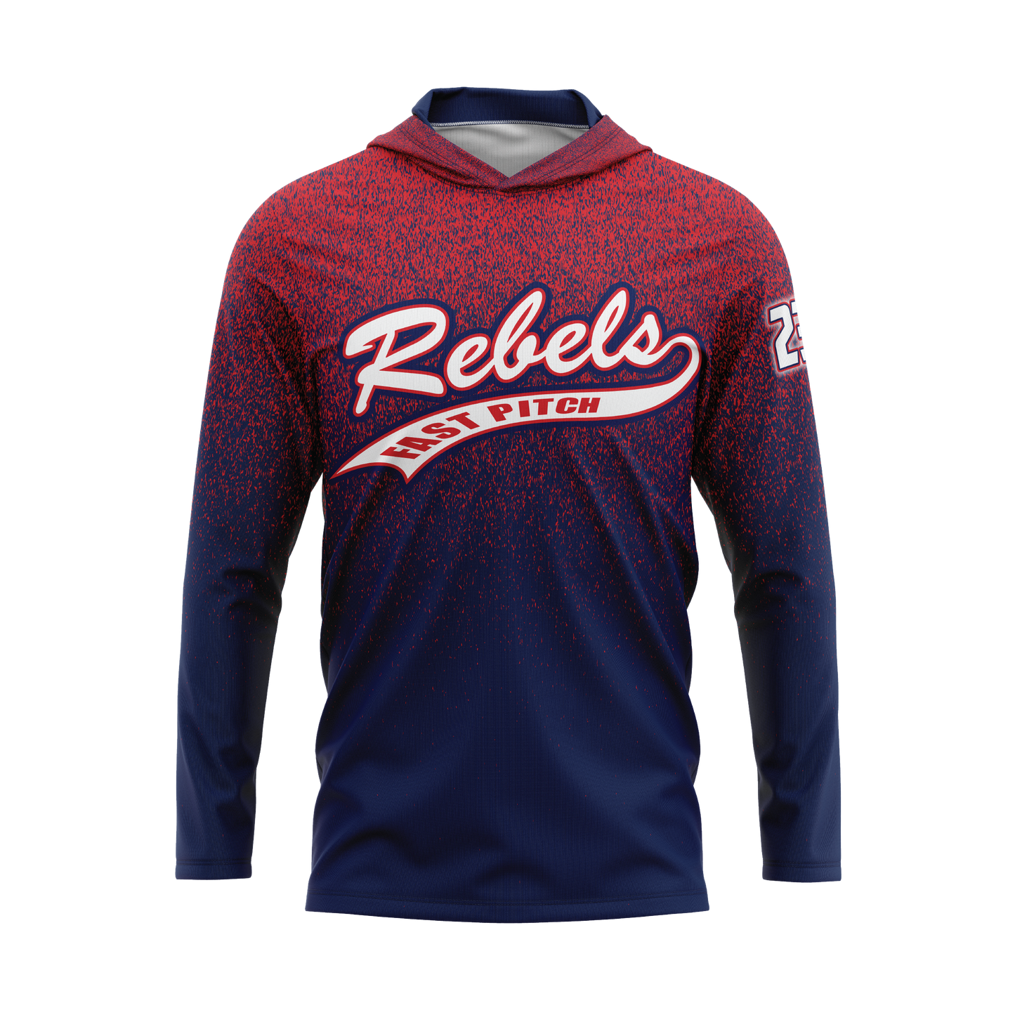 MH Rebels Pixel Full Dye Hooded Long Sleeve