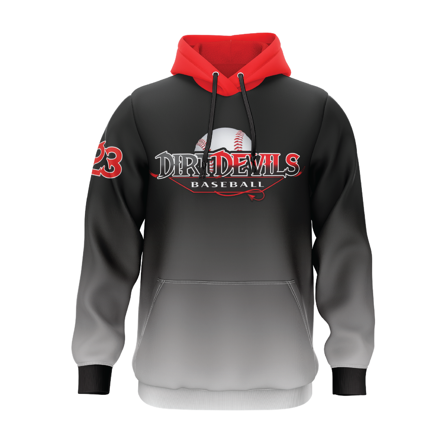 Dirt Devils Baseball Ombre Hoodie
