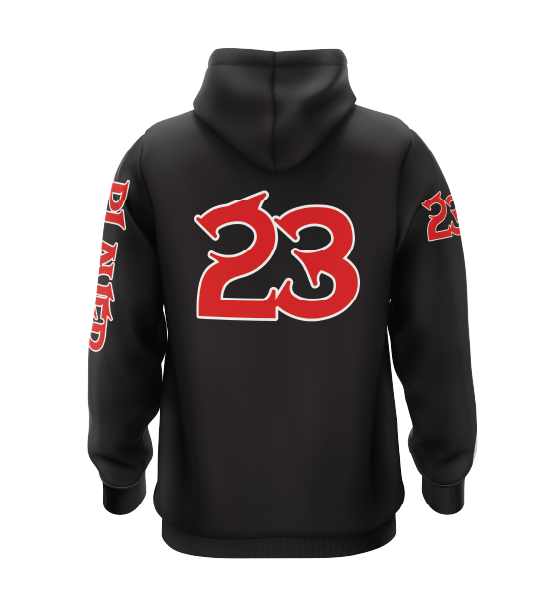 Dirt Devils Baseball Logo Black Hoodie