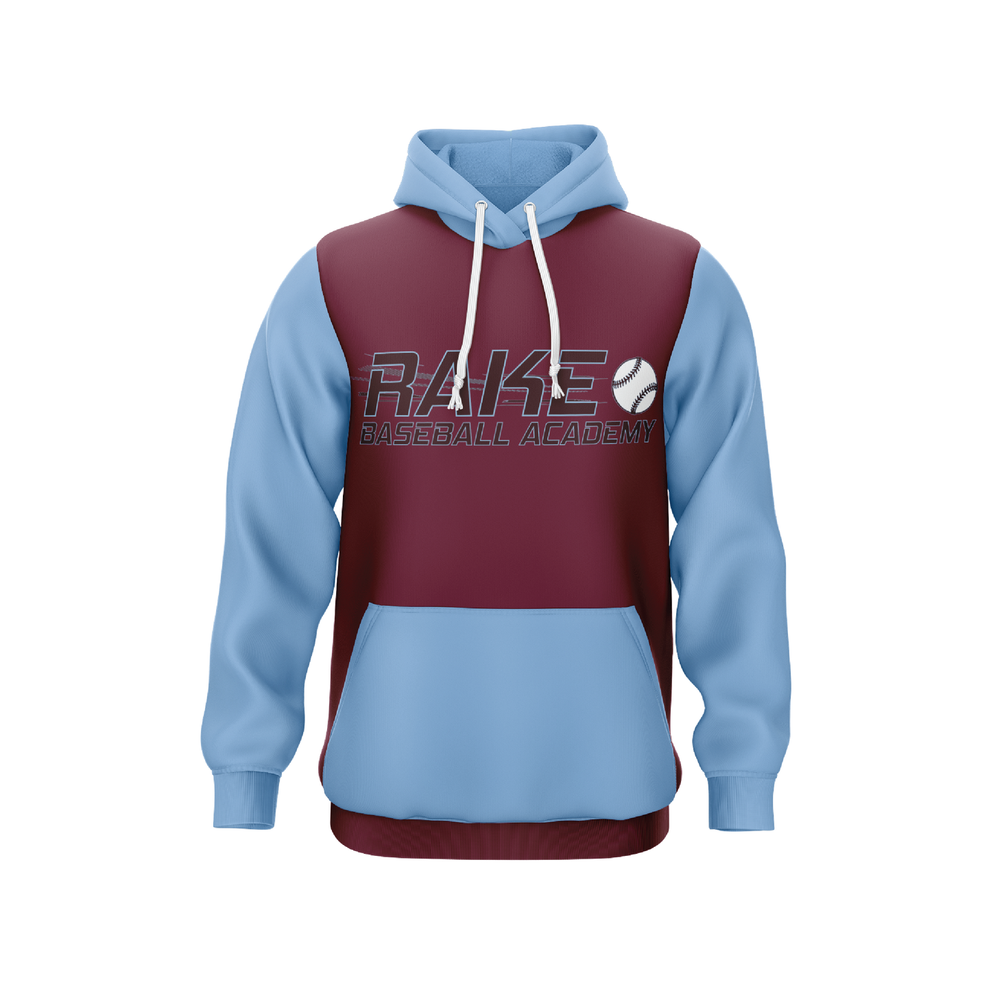 Rake Baseball Academy Maroon Hoodie