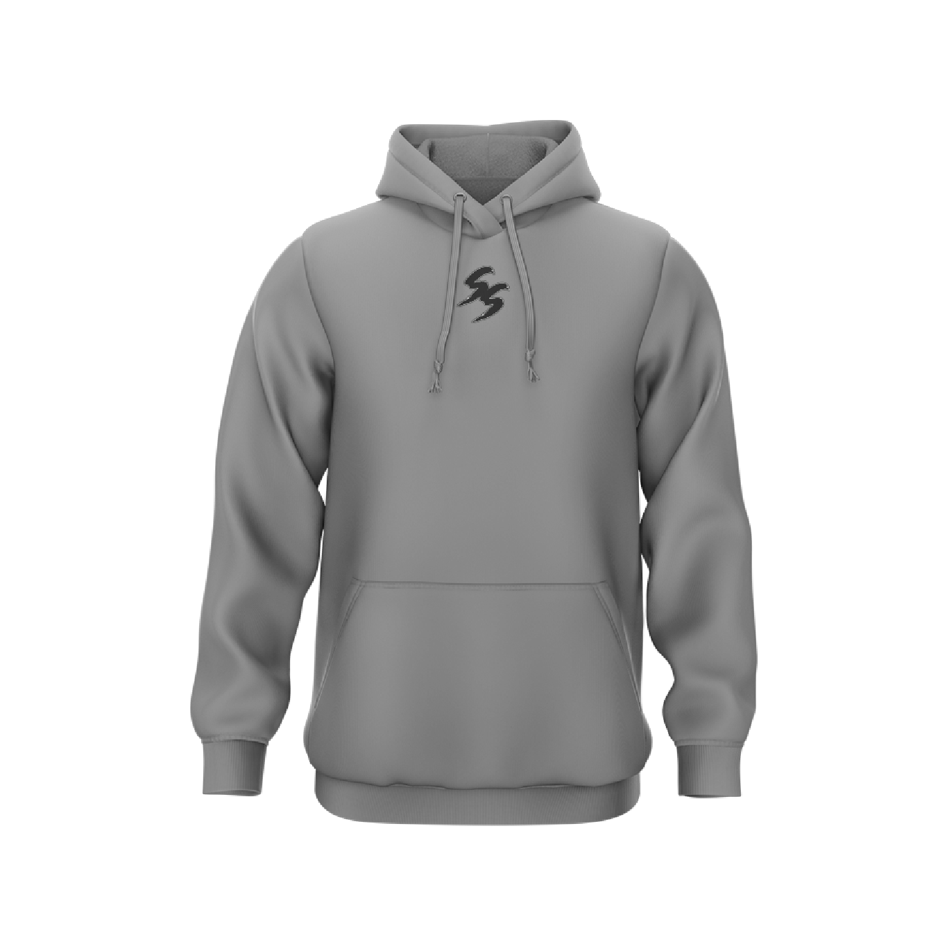 SS Embroidered Lightweight Hoodie - Grey