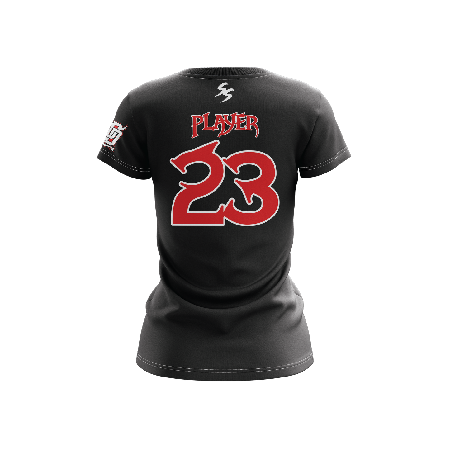Dirt Devils Women's Black V-Neck Jersey