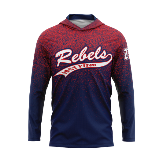 MH Rebels Pixel Full Dye Hooded Long Sleeve