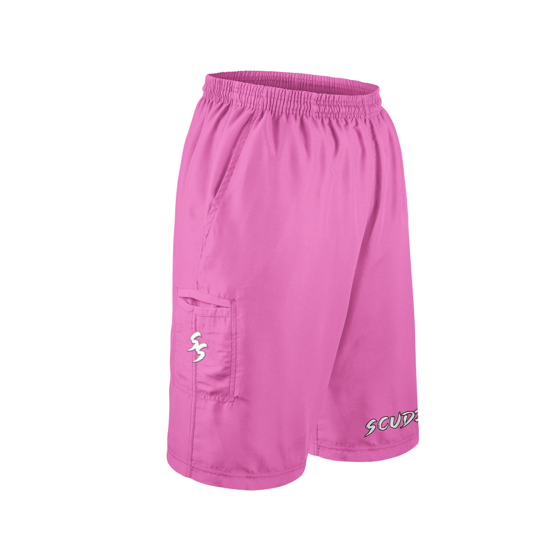Pink Shorts White SS