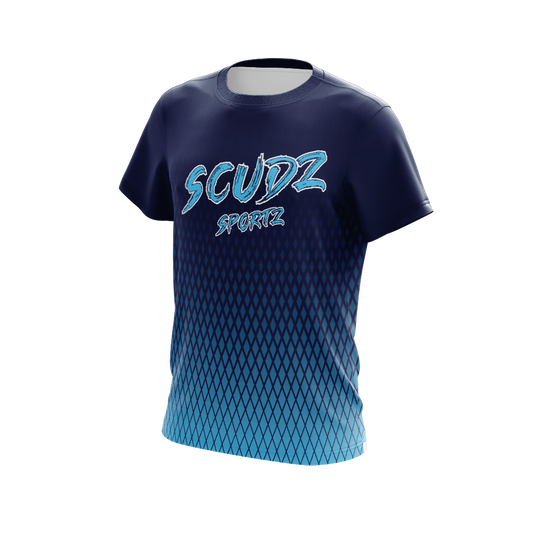 Scudz Blue Diamond Fade Short Sleeve