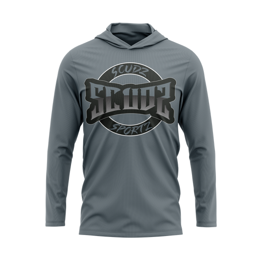 Scudz Silver Long Sleeve Hooded Jersey