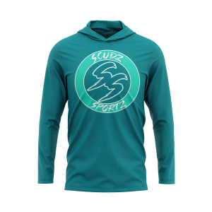 SS Teal Long Sleeve Hooded Jersey