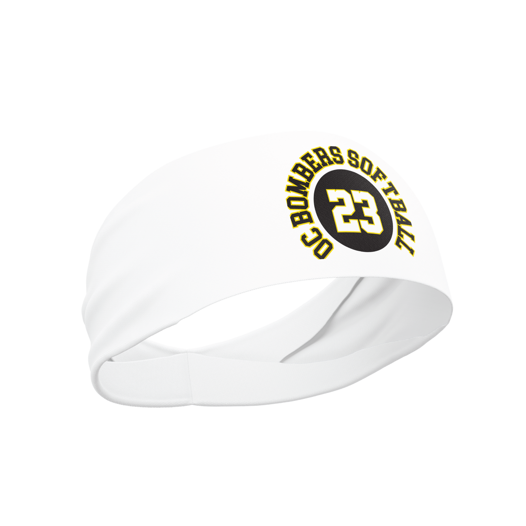 OC Bombers Softball Circle Logo Headband