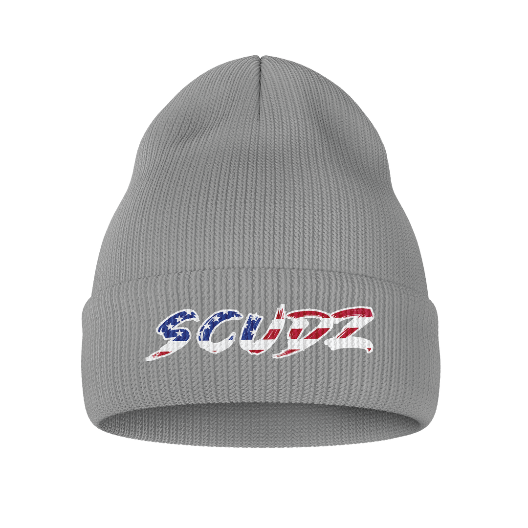 SS Beanie - Grey with USA Logo